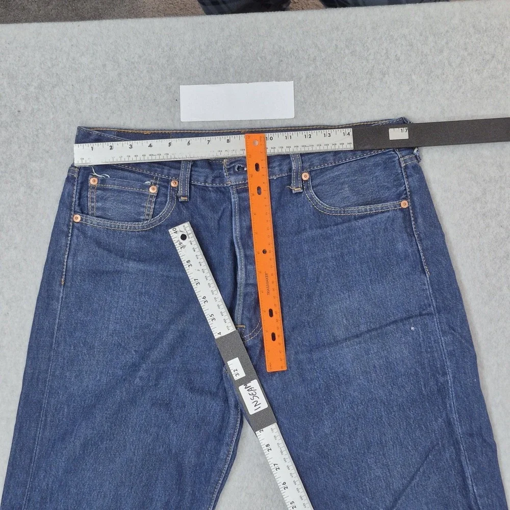 Levi's 501 Men Jeans 36X36 Blue Denim Original Fit Straight Leg‎ 32